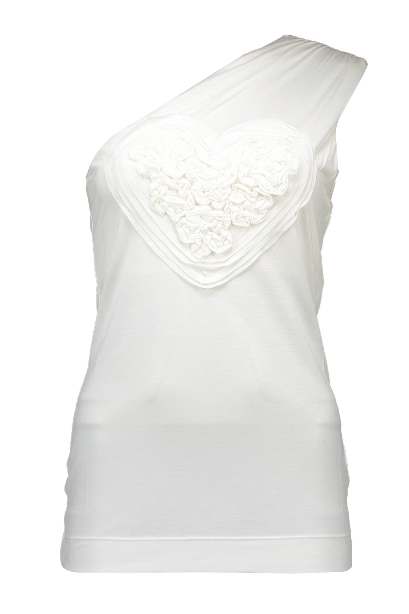 LOVE MOSCHINO WHITE WOMAN TANK