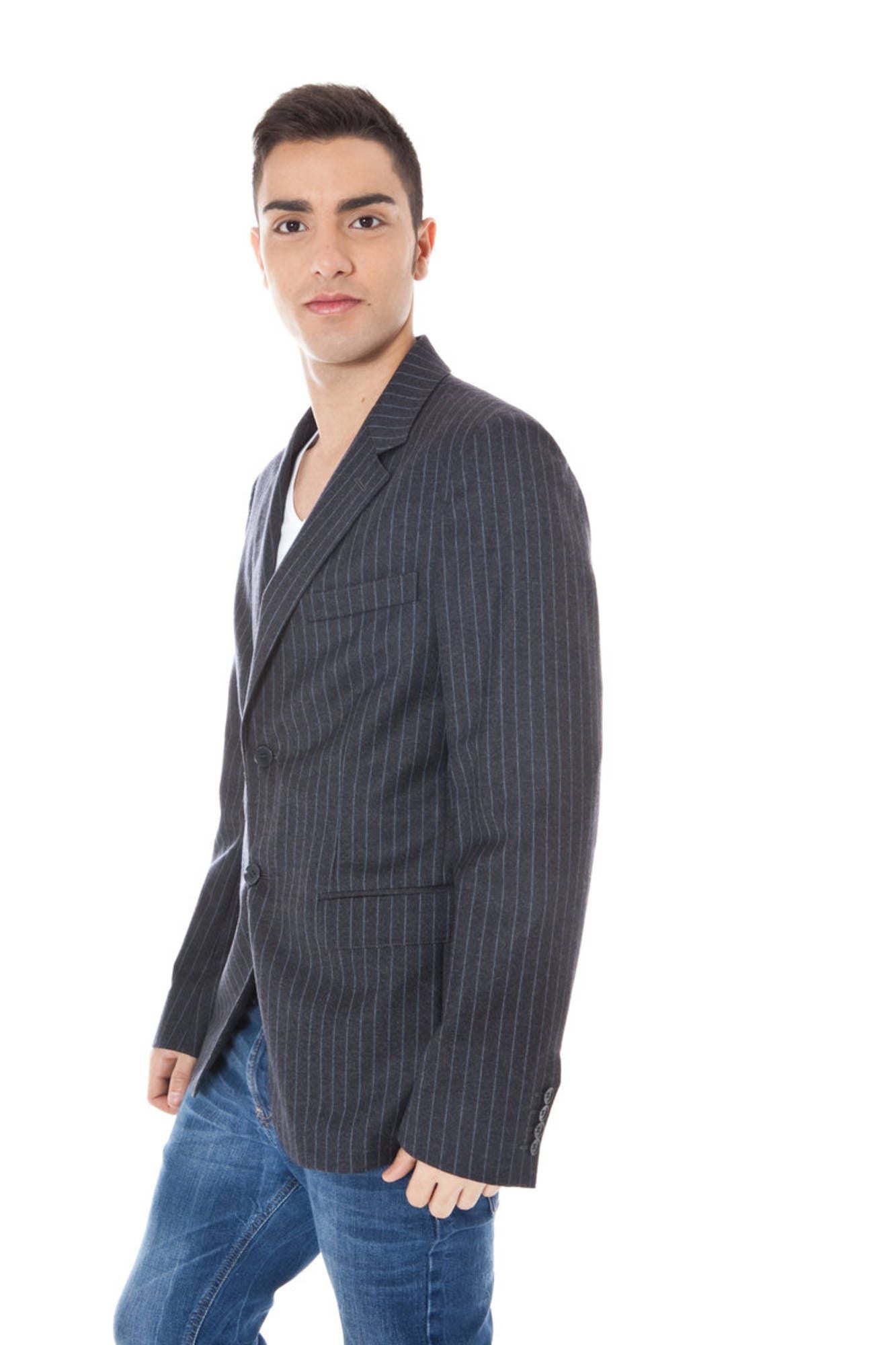 CALVIN KLEIN MEN'S CLASSIC JACKET GRAY