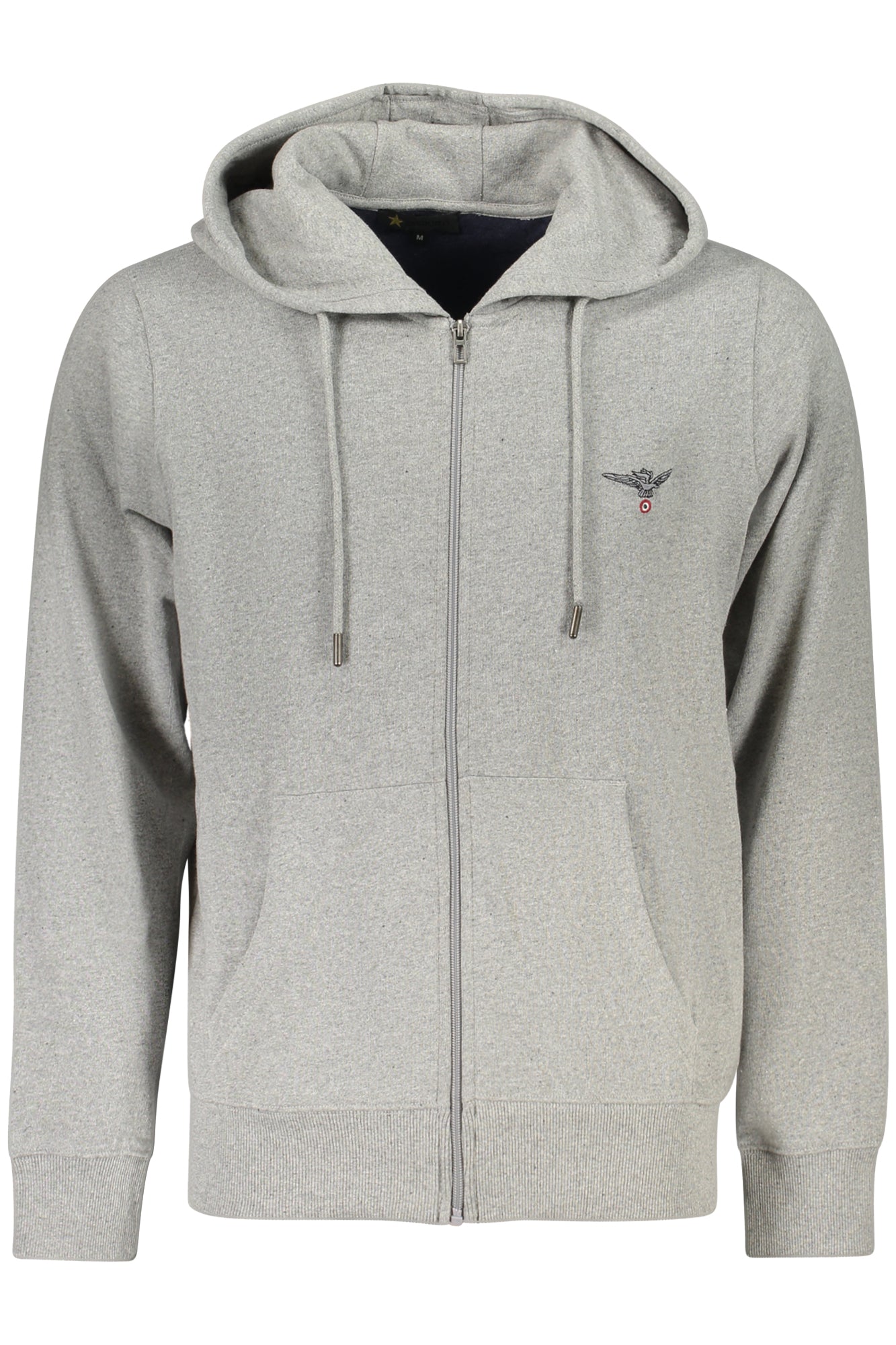 MILITARY ACADEMY MEN'S GRAY ZIP-UP SWEATSHIRT
