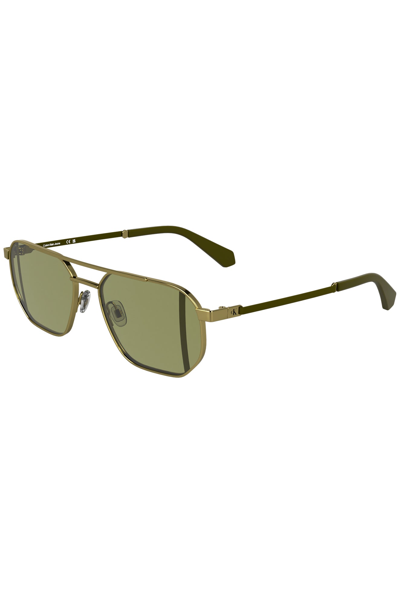 CALVIN KLEIN MEN'S SUNGLASSES GOLD