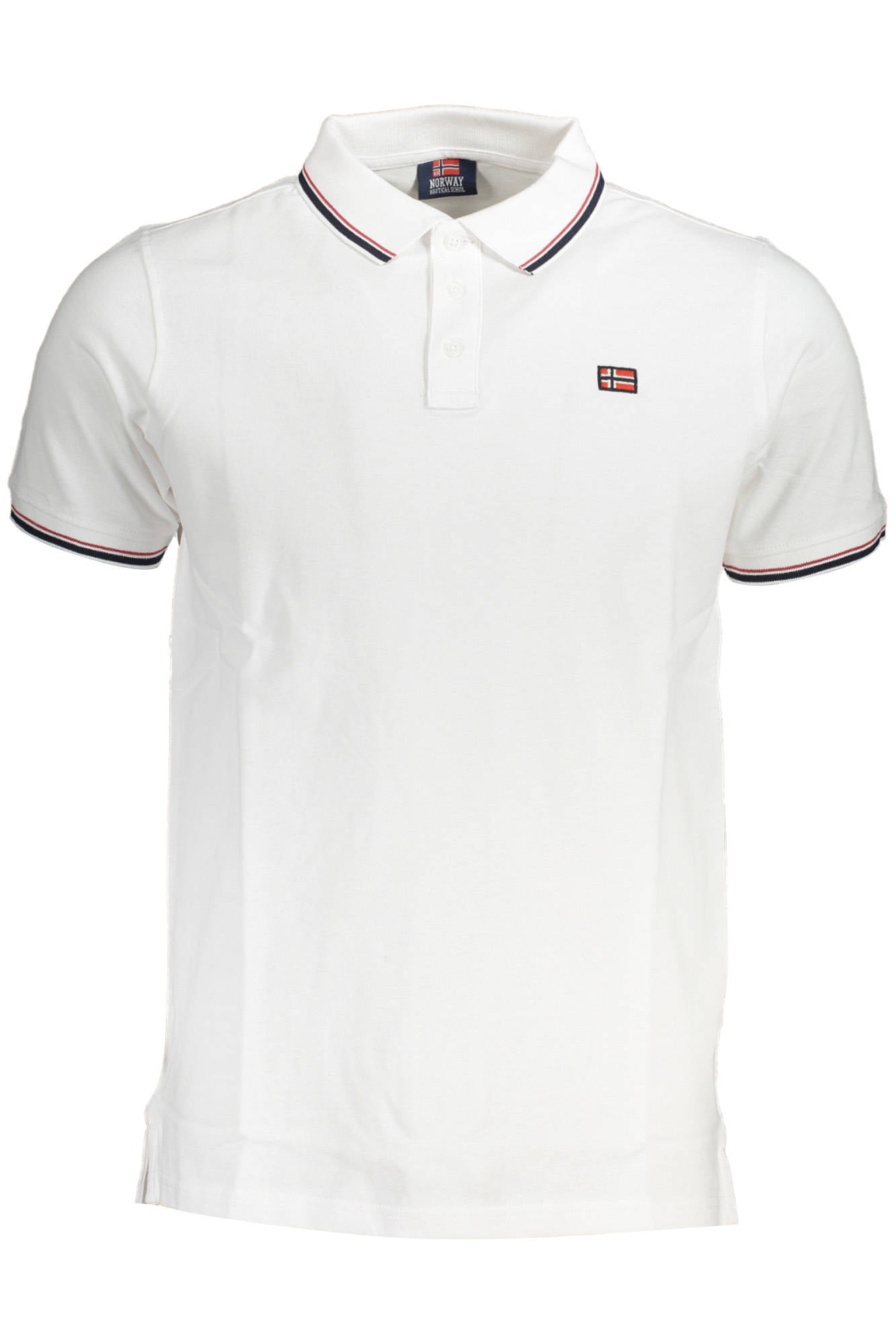 NORWAY 1963 MEN'S WHITE SHORT SLEEVE POLO SHIRT
