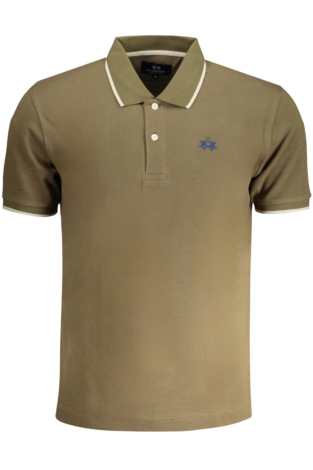 LA MARTINA MEN'S GREEN SHORT-SLEEVED POLO SHIRT