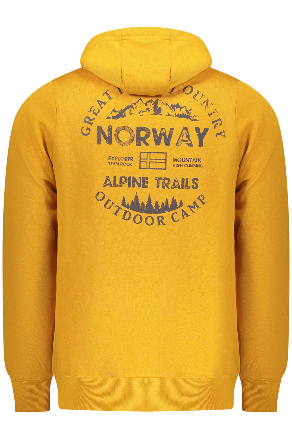 NORWAY 1963 MEN'S YELLOW ZIP-UP SWEATSHIRT