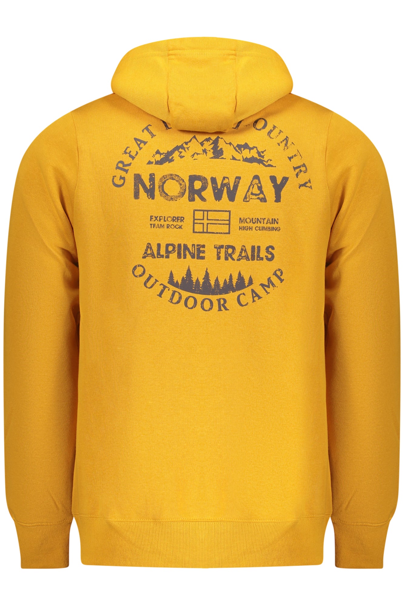 NORWAY 1963 MEN'S YELLOW ZIP-UP SWEATSHIRT