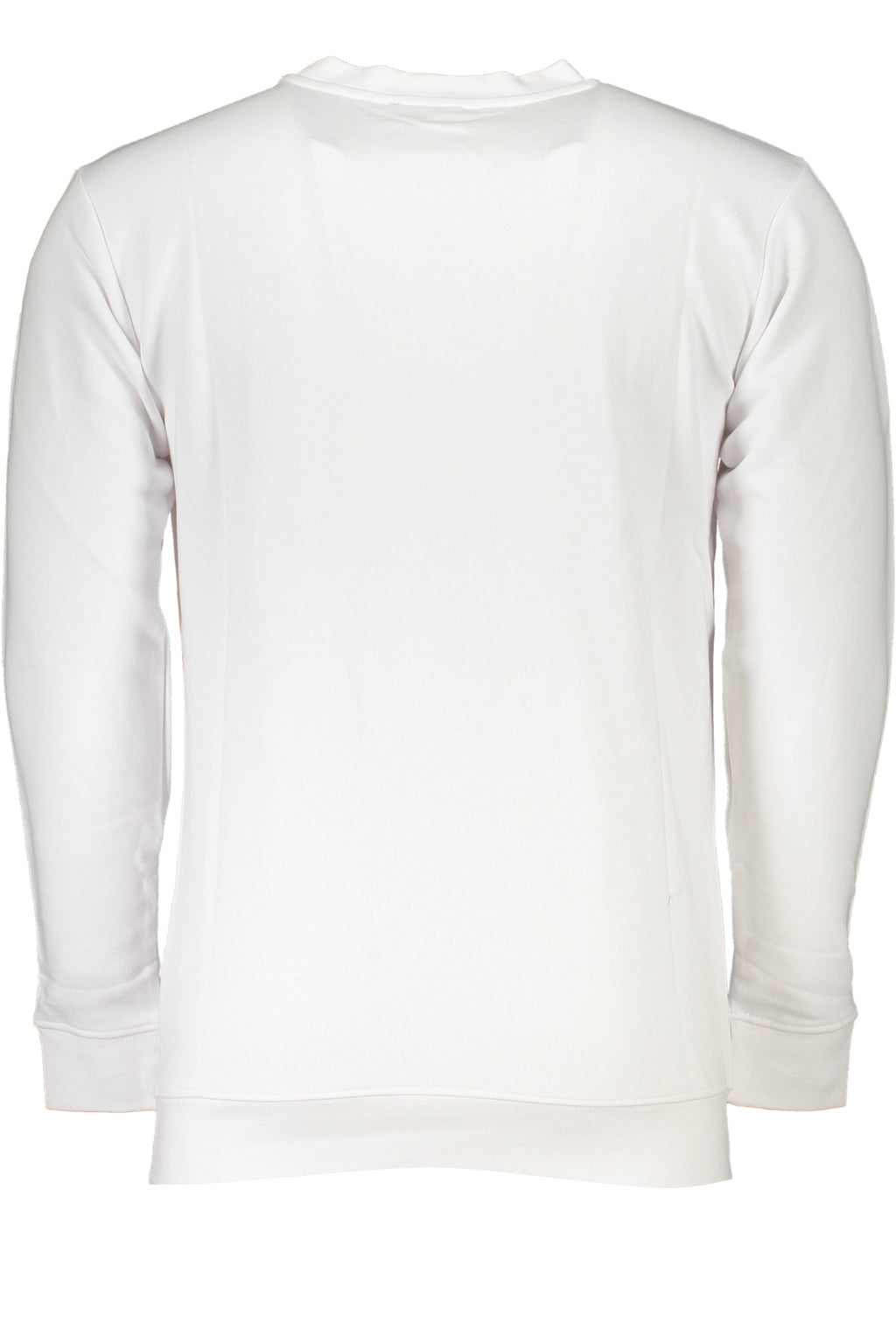 CAVALLI CLASS MEN'S WHITE ZIPLESS SWEATSHIRT