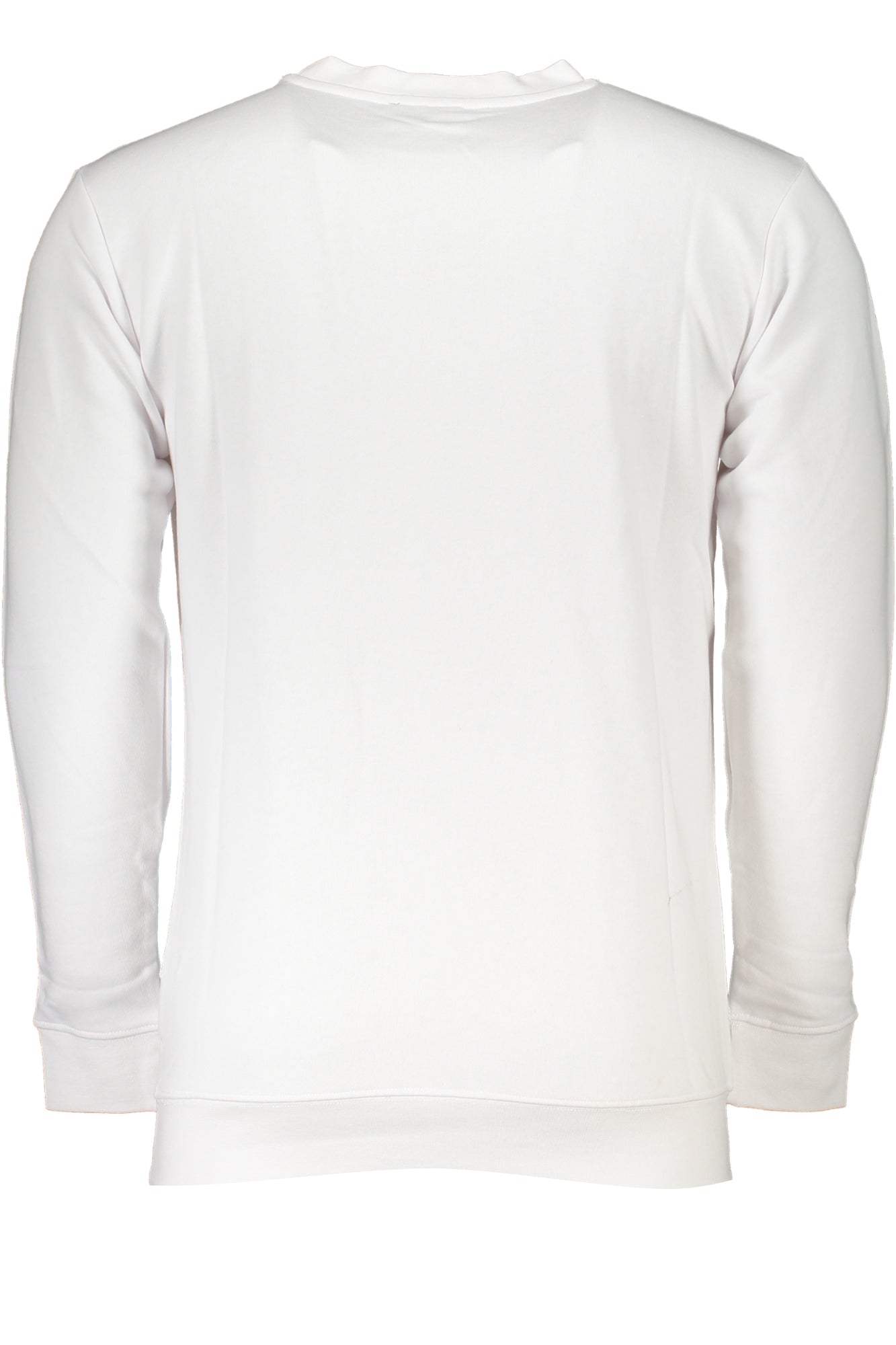 CAVALLI CLASS MEN'S WHITE ZIPLESS SWEATSHIRT