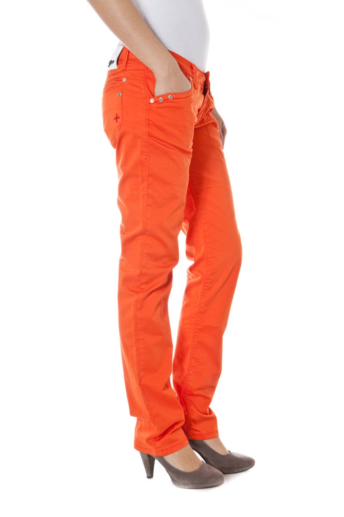 ZUELEMENTS WOMEN'S ORANGE TROUSERS