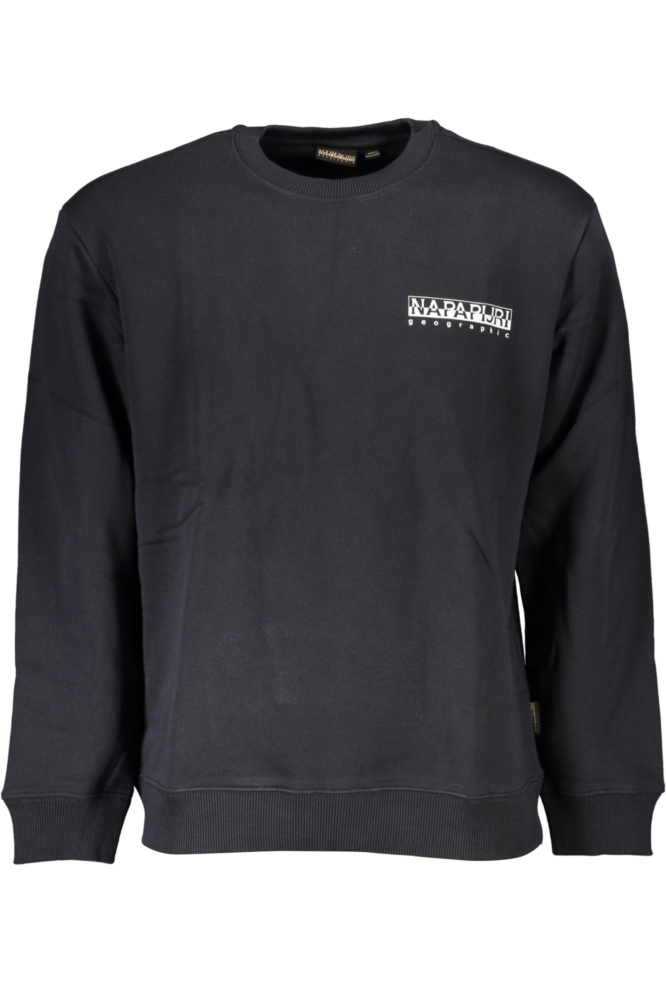 NAPAPIJRI MEN'S BLACK ZIPLESS SWEATSHIRT