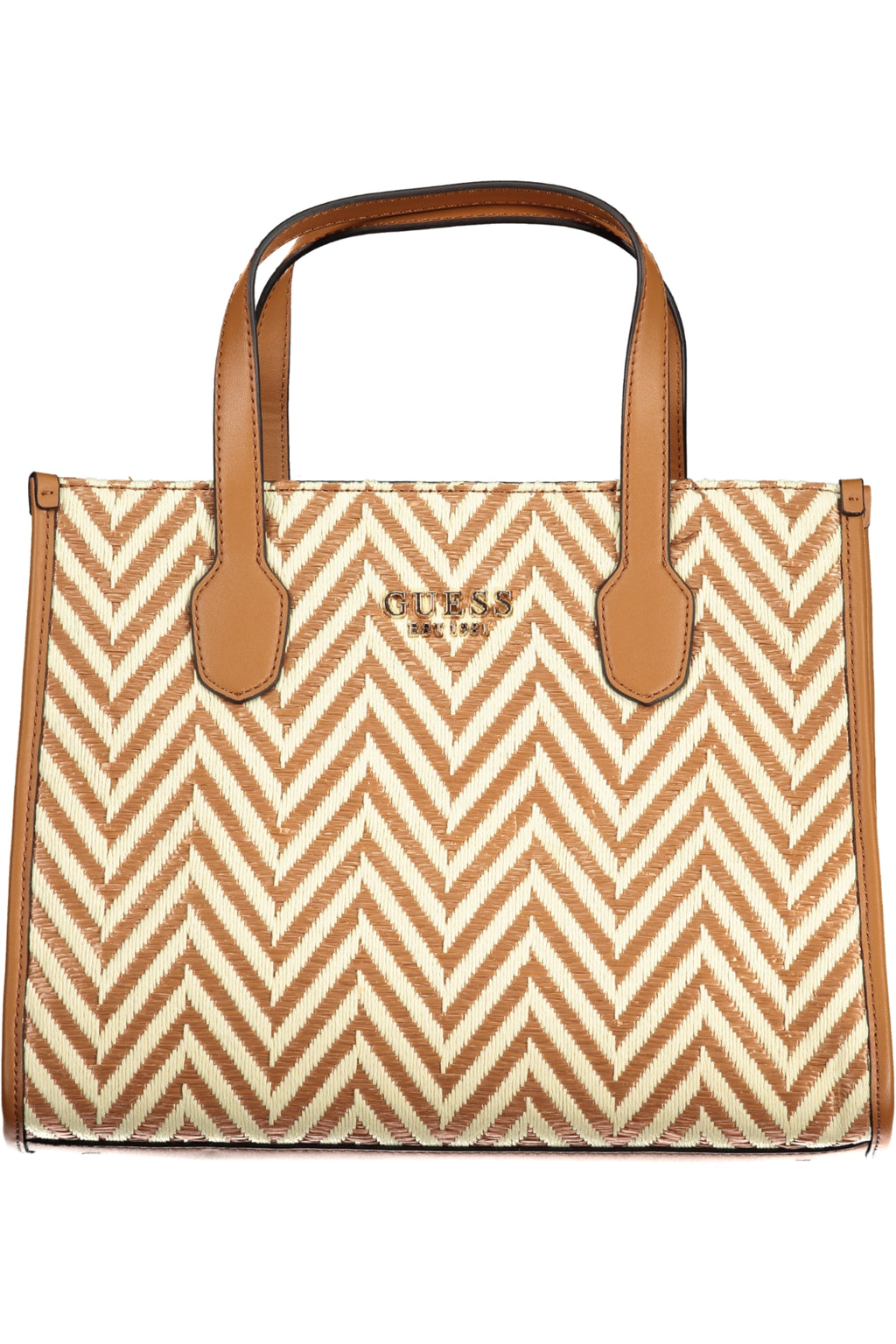 GUESS JEANS BROWN WOMEN'S BAG