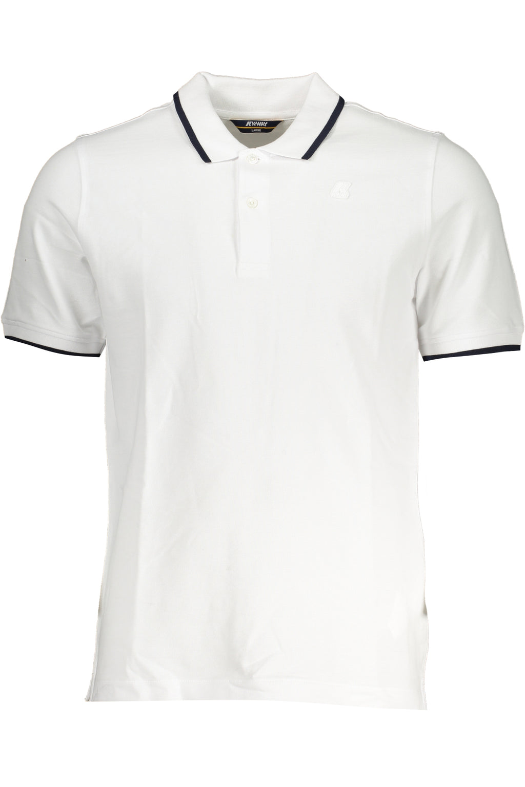 K-WAY MEN'S WHITE SHORT SLEEVED POLO SHIRT