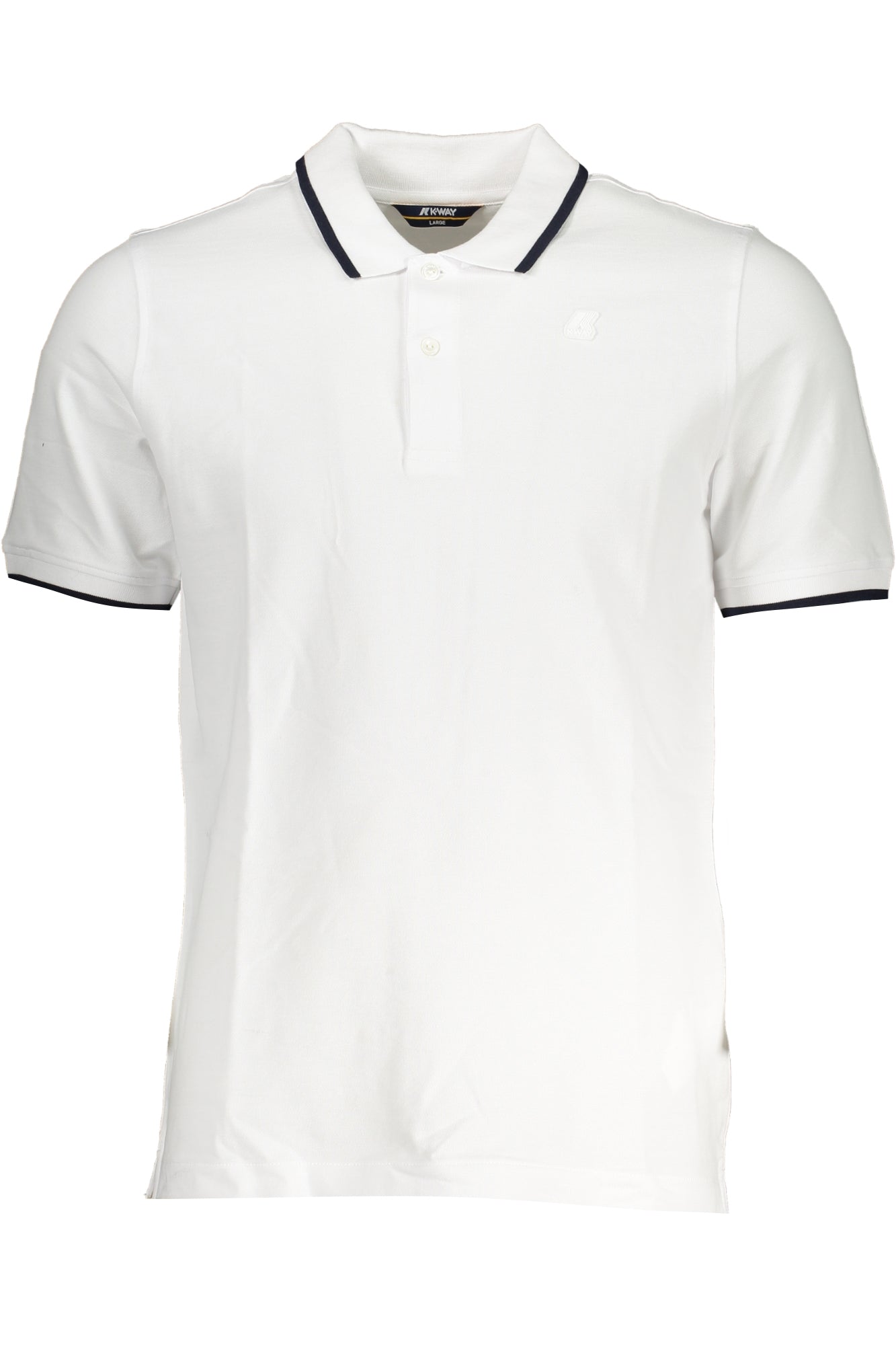 K-WAY MEN'S WHITE SHORT SLEEVED POLO SHIRT