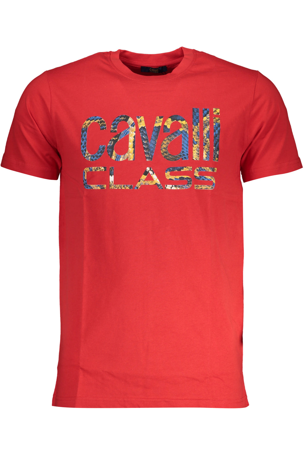 CAVALLI CLASS MEN'S SHORT SLEEVE T-SHIRT RED