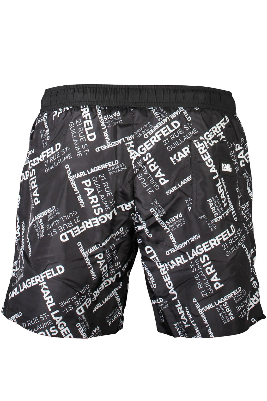 KARL LAGERFELD BEACHWEAR SWIMSUIT BLACK MEN'S BOTTOM