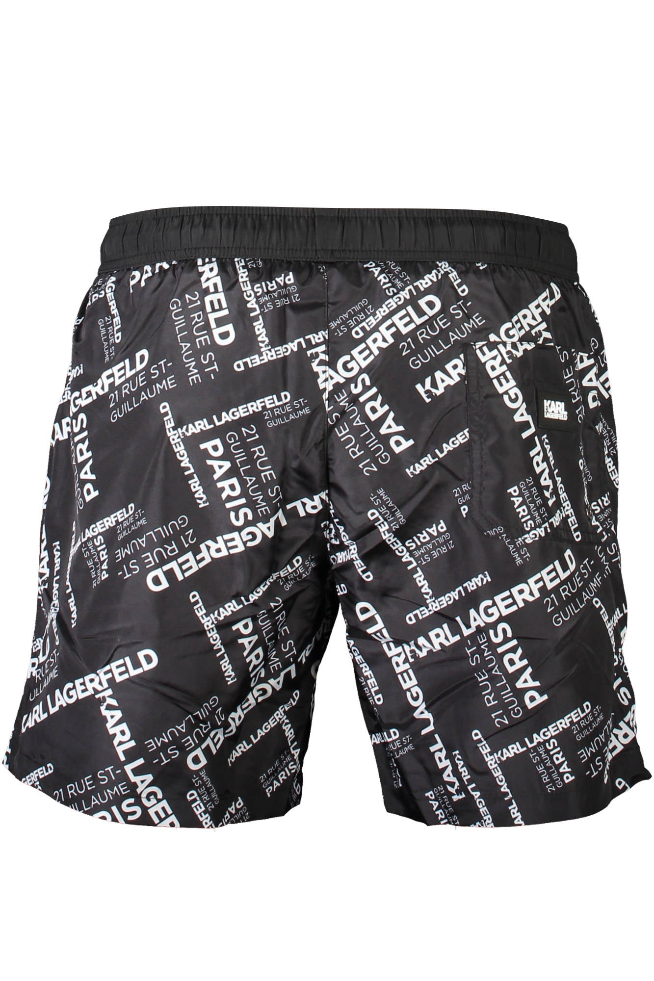 KARL LAGERFELD BEACHWEAR SWIMSUIT BLACK MEN'S BOTTOM