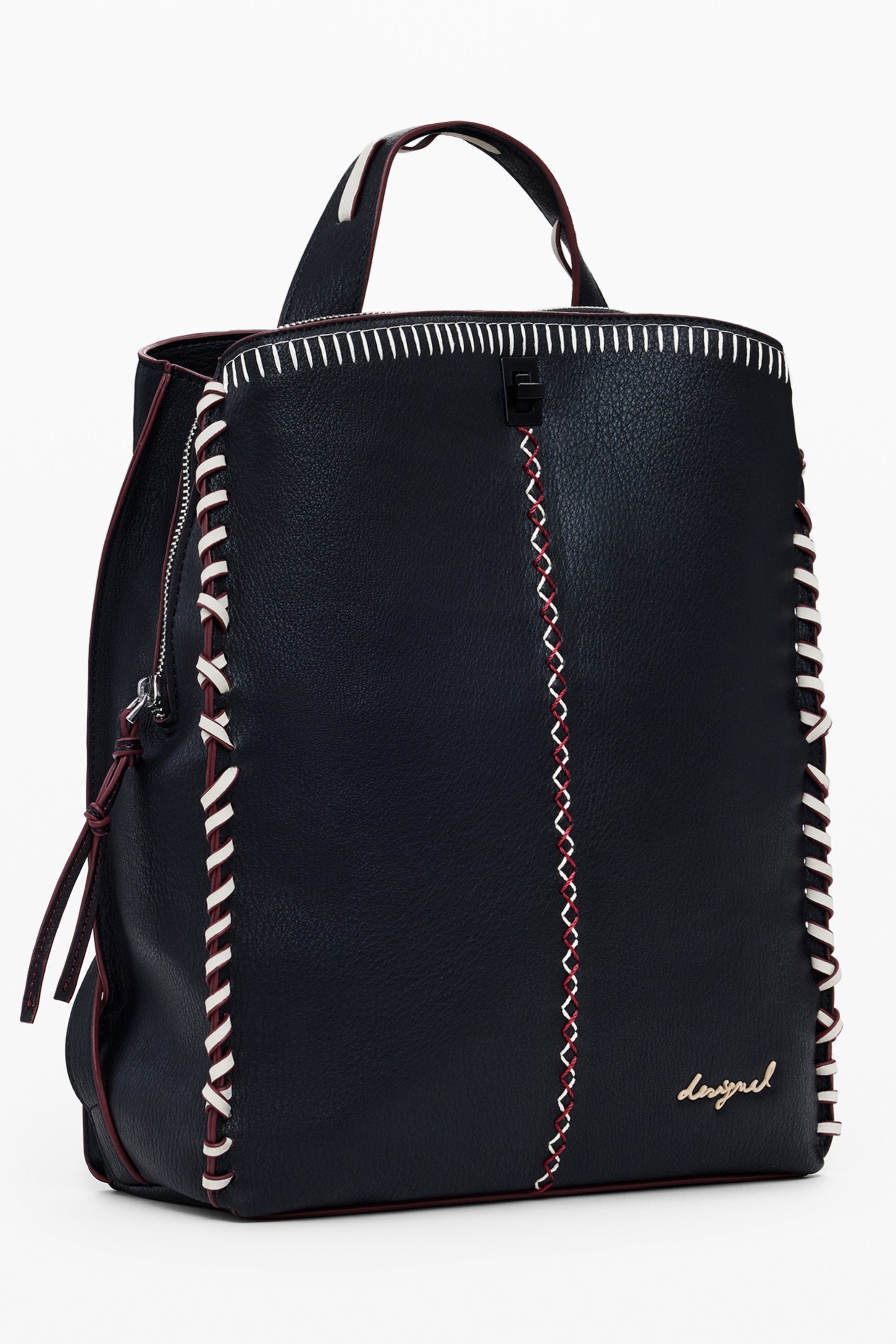 DESIGUAL WOMEN'S BLACK BACKPACK