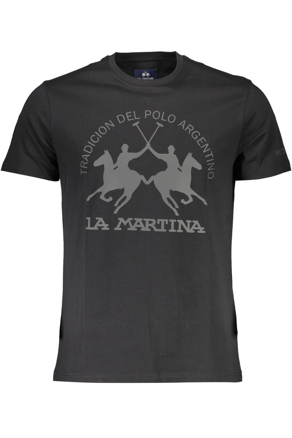 LA MARTINA MEN'S SHORT SLEEVE T-SHIRT BLACK