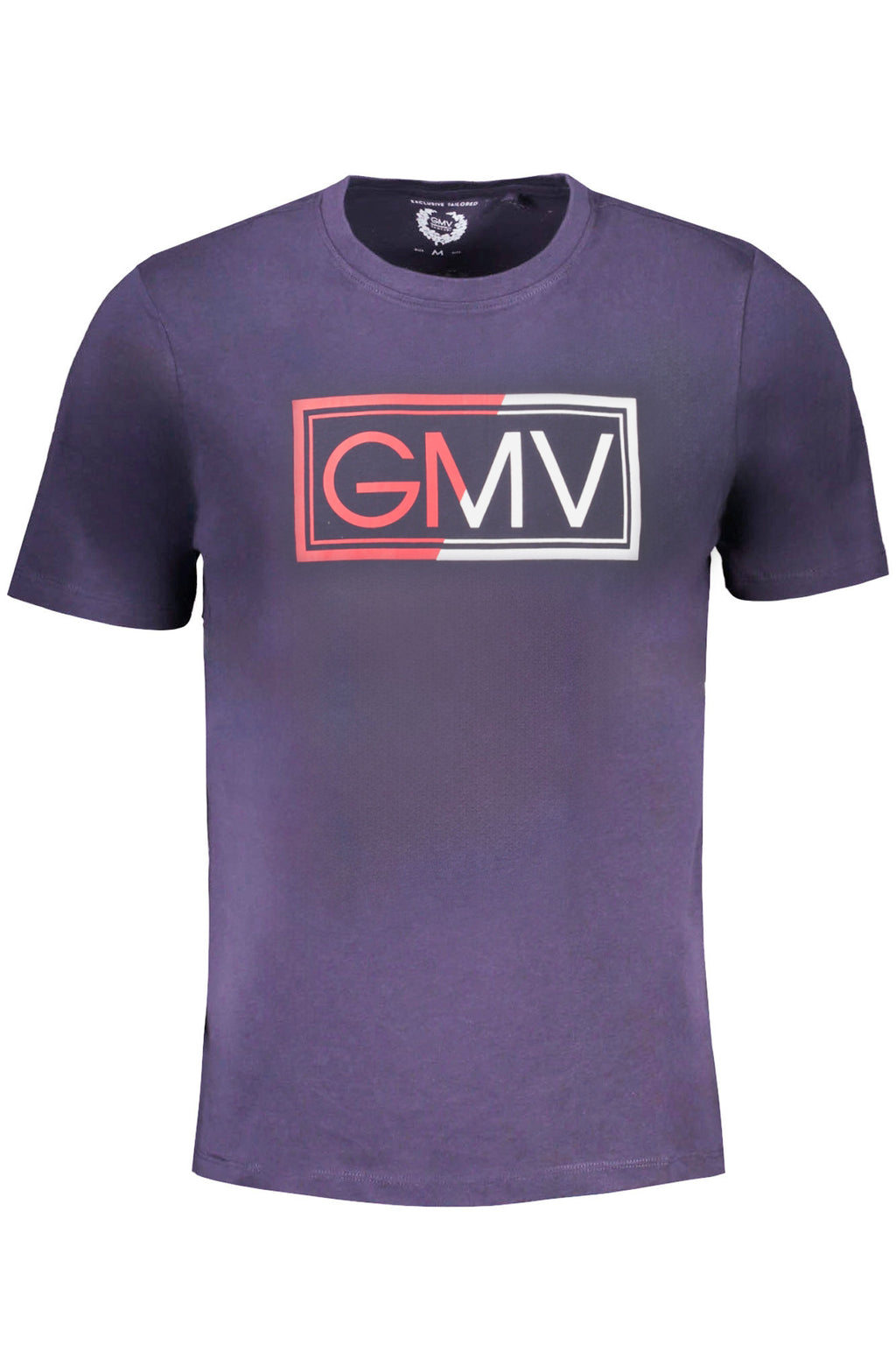 GIAN MARCO VENTURI MEN'S SHORT SLEEVED T-SHIRT BLUE