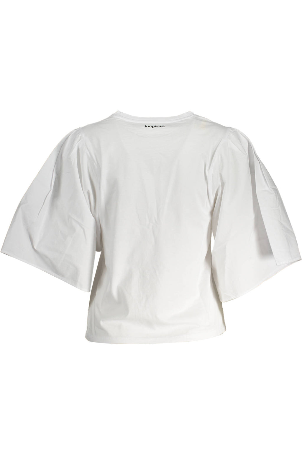 DESIGUAL WOMEN'S SHORT SLEEVE T-SHIRT WHITE