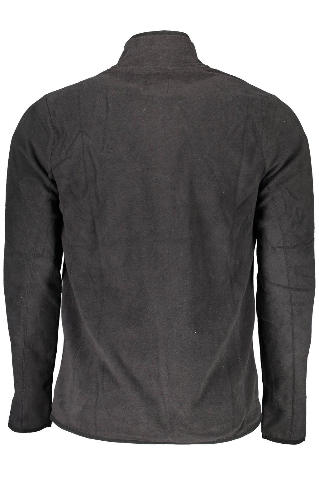 GIAN MARCO VENTURI MEN'S BLACK ZIP-LESS SWEATSHIRT