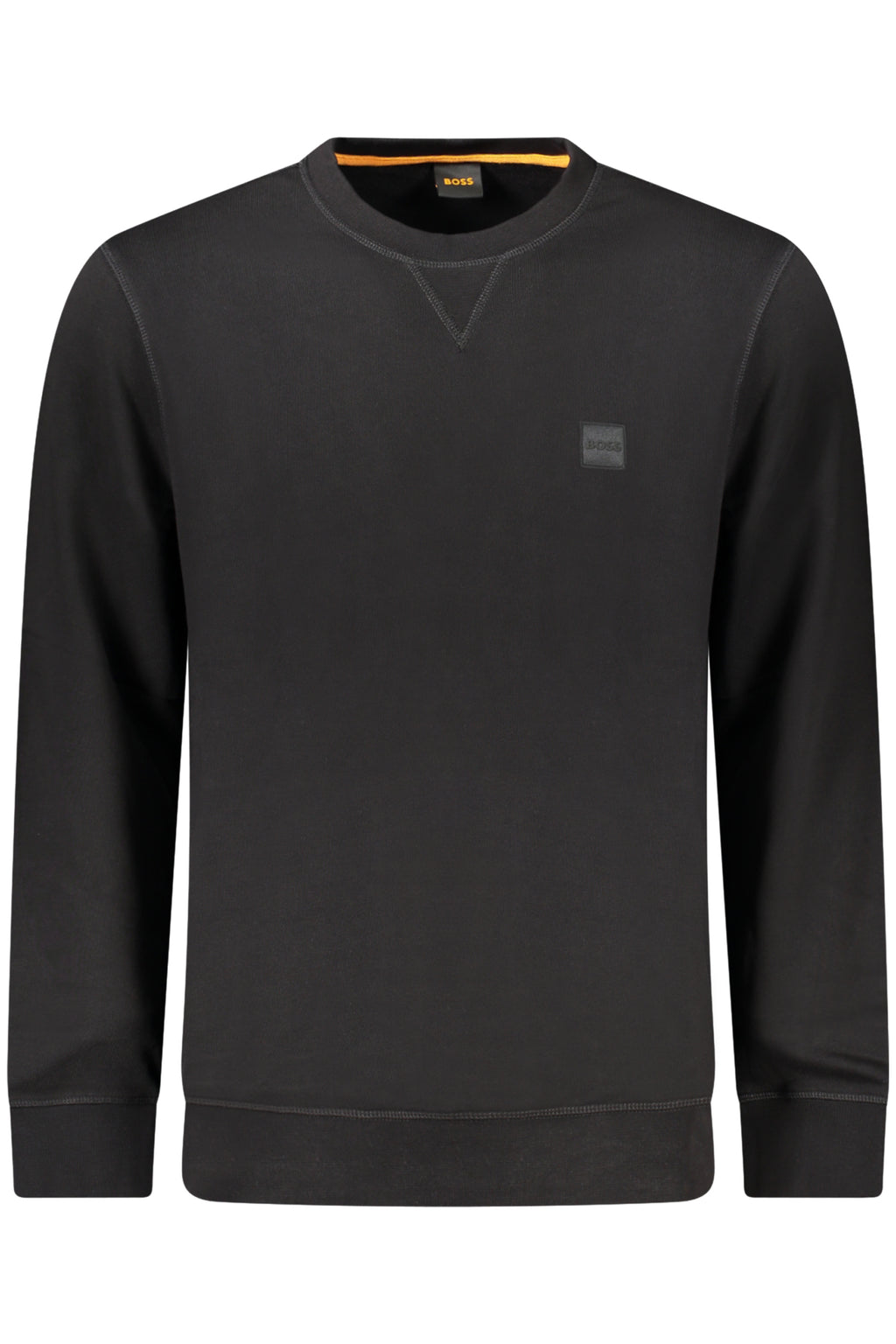 HUGO BOSS MEN'S BLACK ZIP-UP SWEATSHIRT