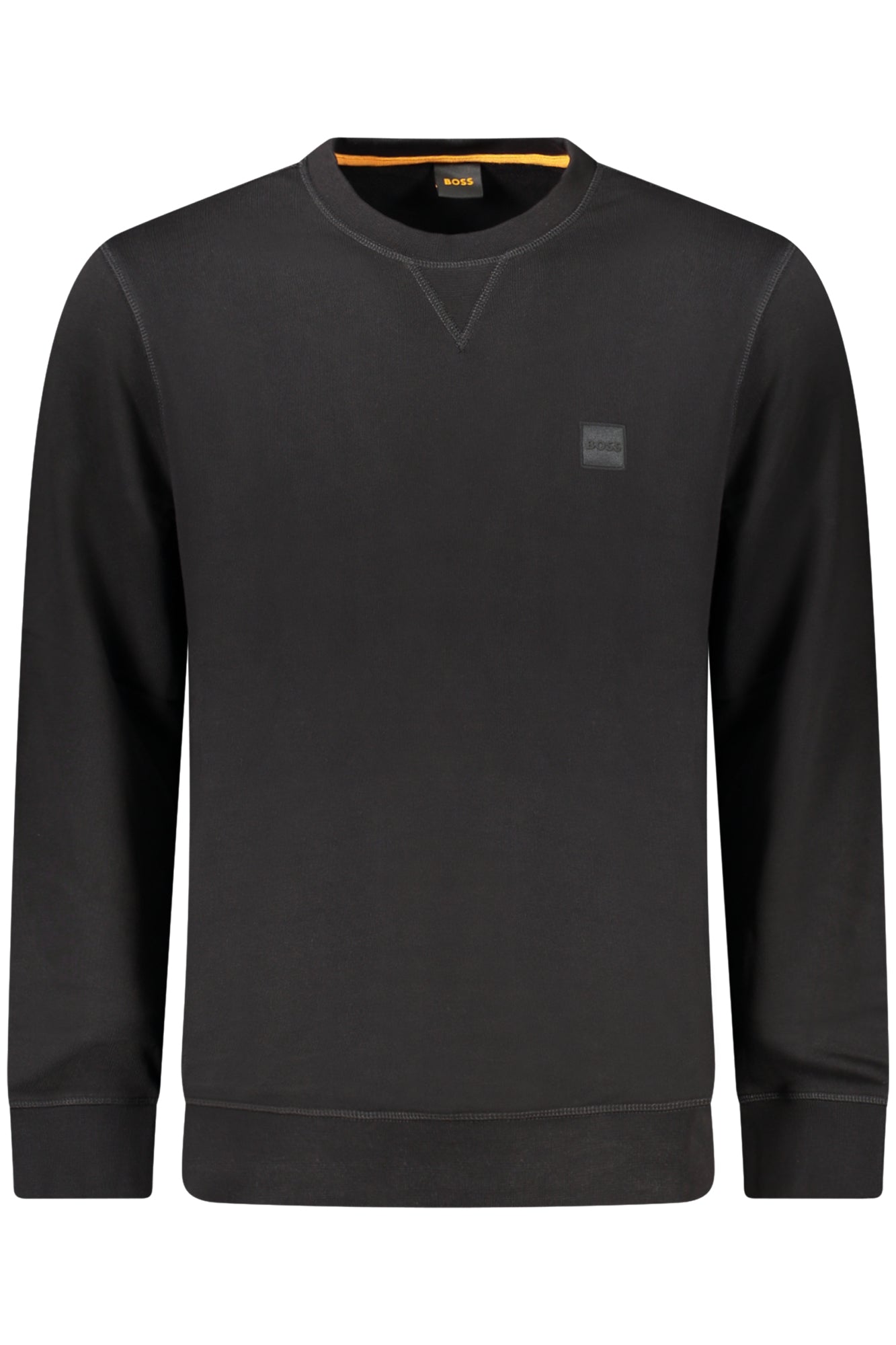 HUGO BOSS MEN'S BLACK ZIP-UP SWEATSHIRT