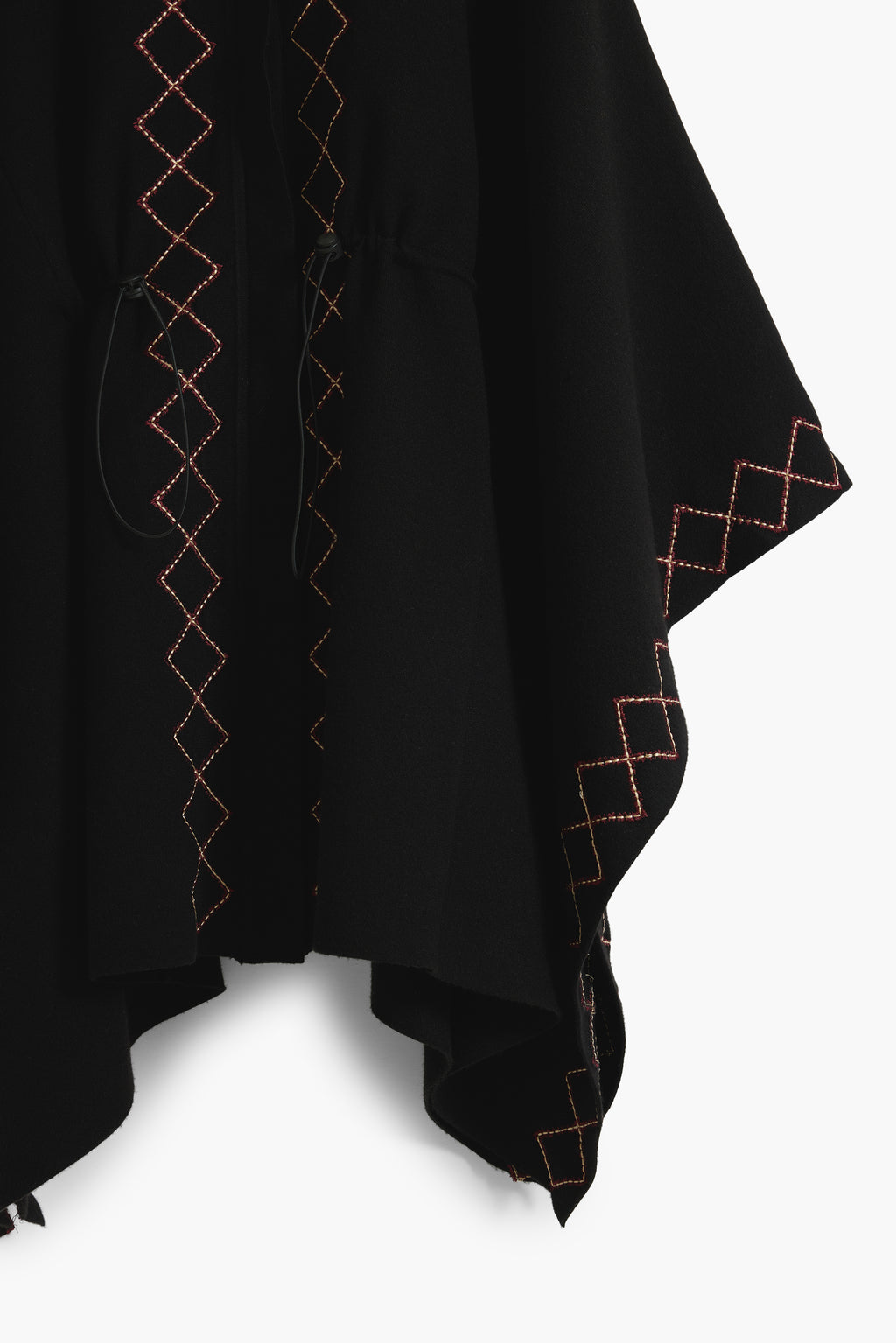 DESIGUAL WOMEN'S BLACK PONCHO