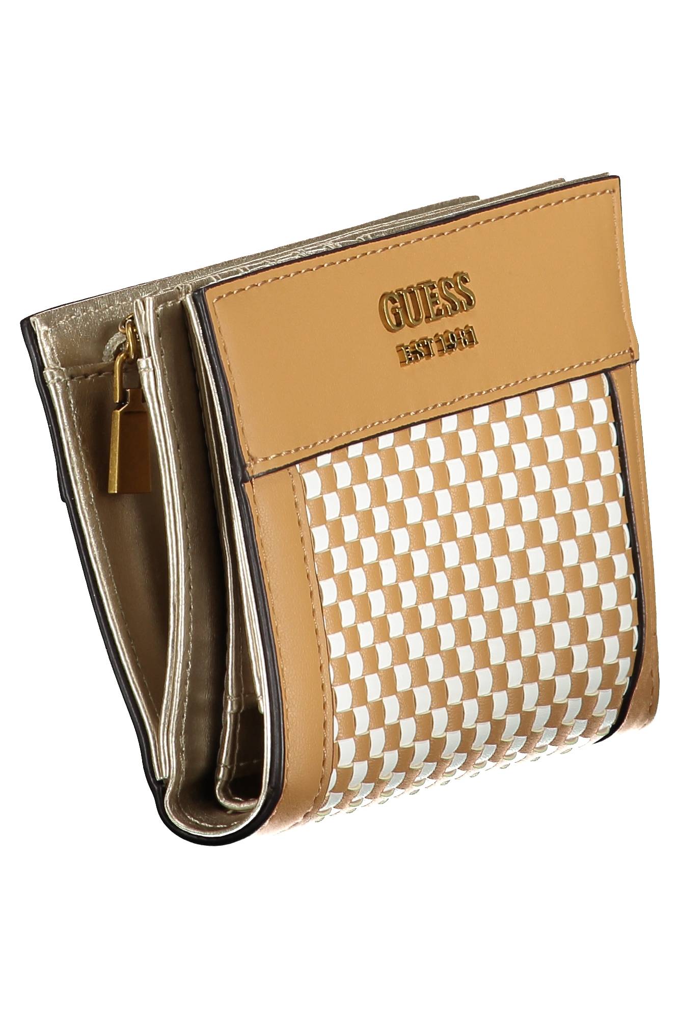 GUESS JEANS WOMEN'S WALLET BROWN
