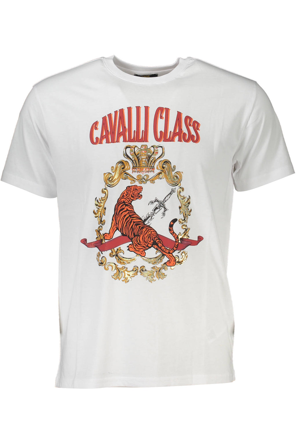 CAVALLI CLASS T-SHIRT SHORT SLEEVE MAN WHITE