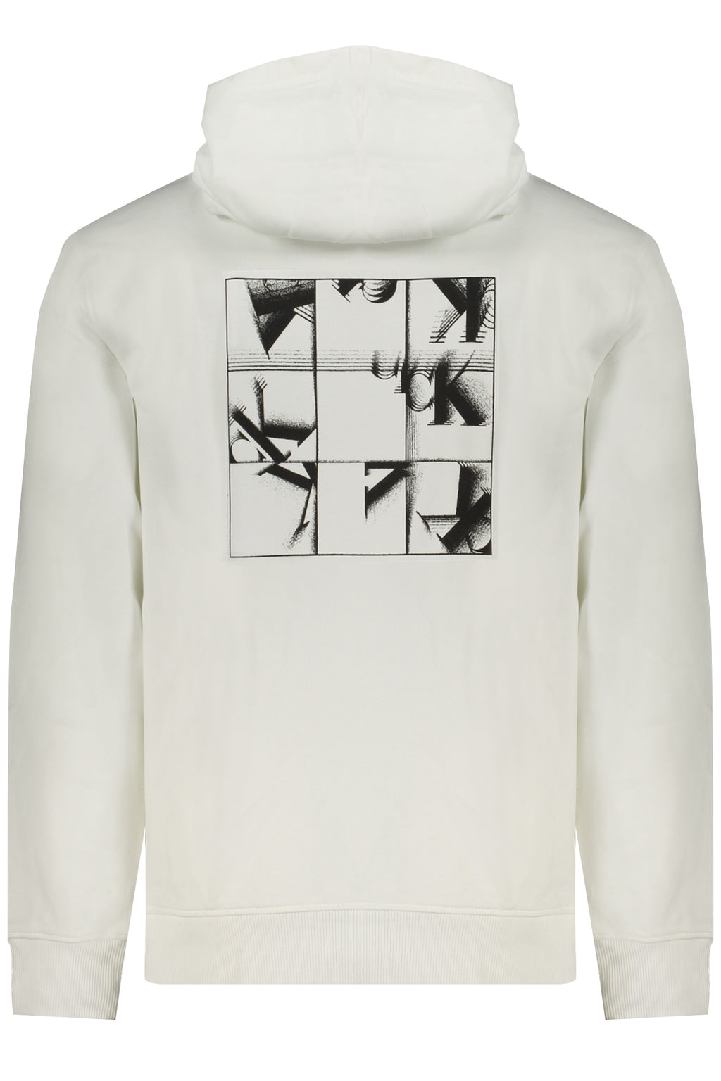 CALVIN KLEIN MEN'S WHITE ZIPLESS SWEATSHIRT