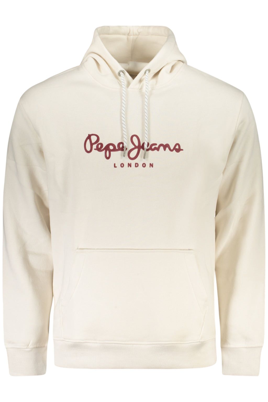 PEPE JEANS MEN'S WHITE ZIP-UP SWEATSHIRT
