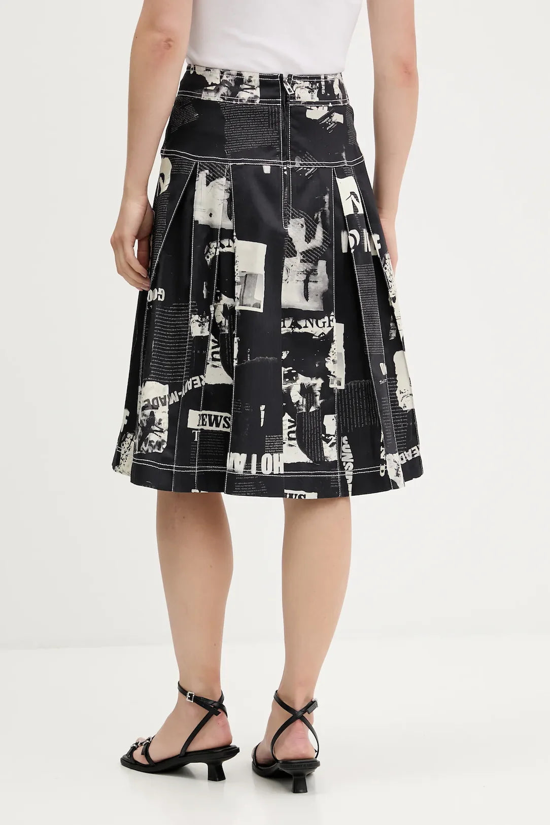 DESIGUAL WOMEN'S BLACK LONGUETTE SKIRT
