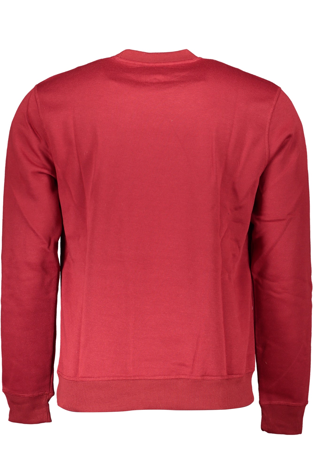 GIAN MARCO VENTURI MEN'S RED ZIP-OUT SWEATSHIRT