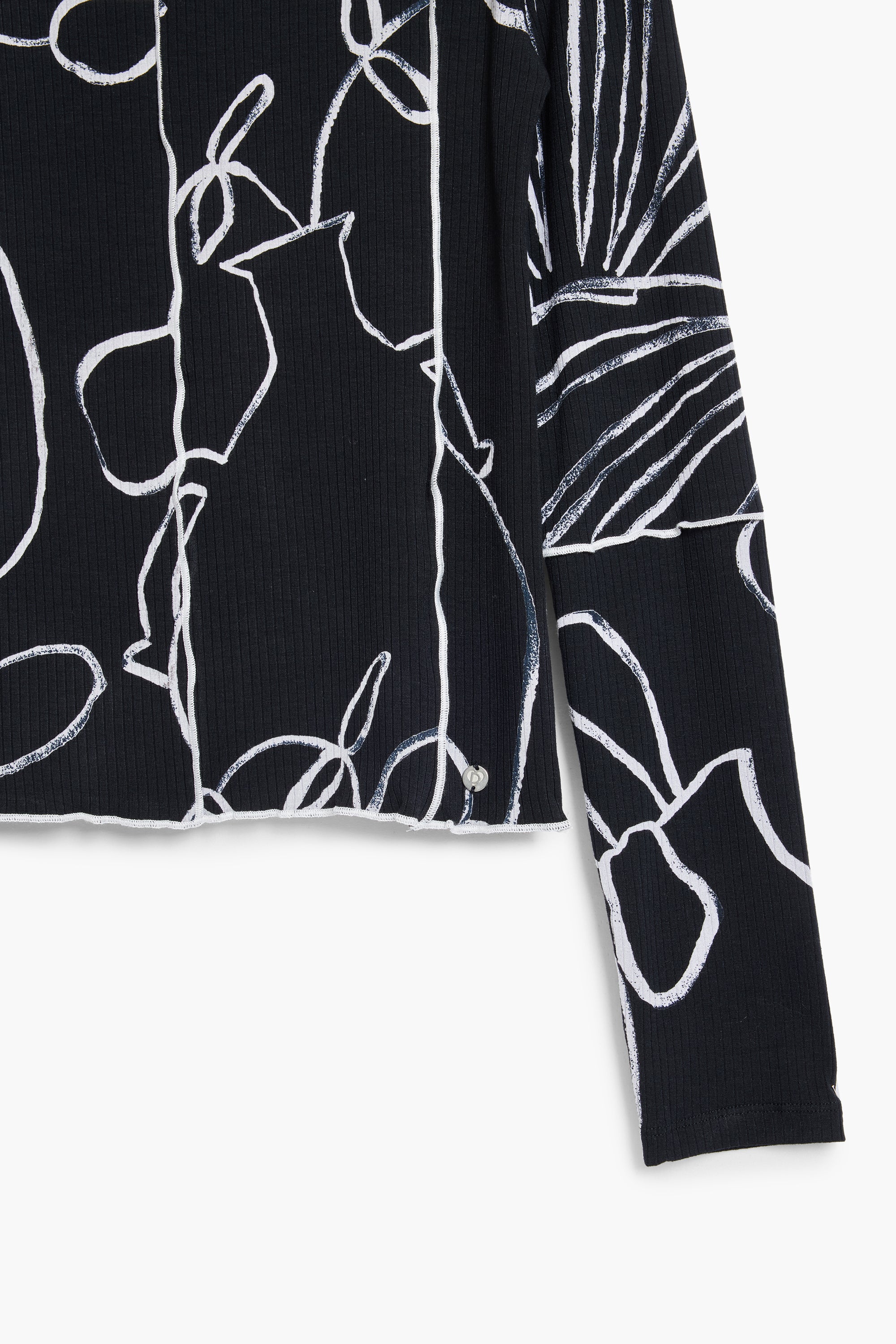 DESIGUAL WOMEN'S SHORT-SLEEVE T-SHIRT BLACK