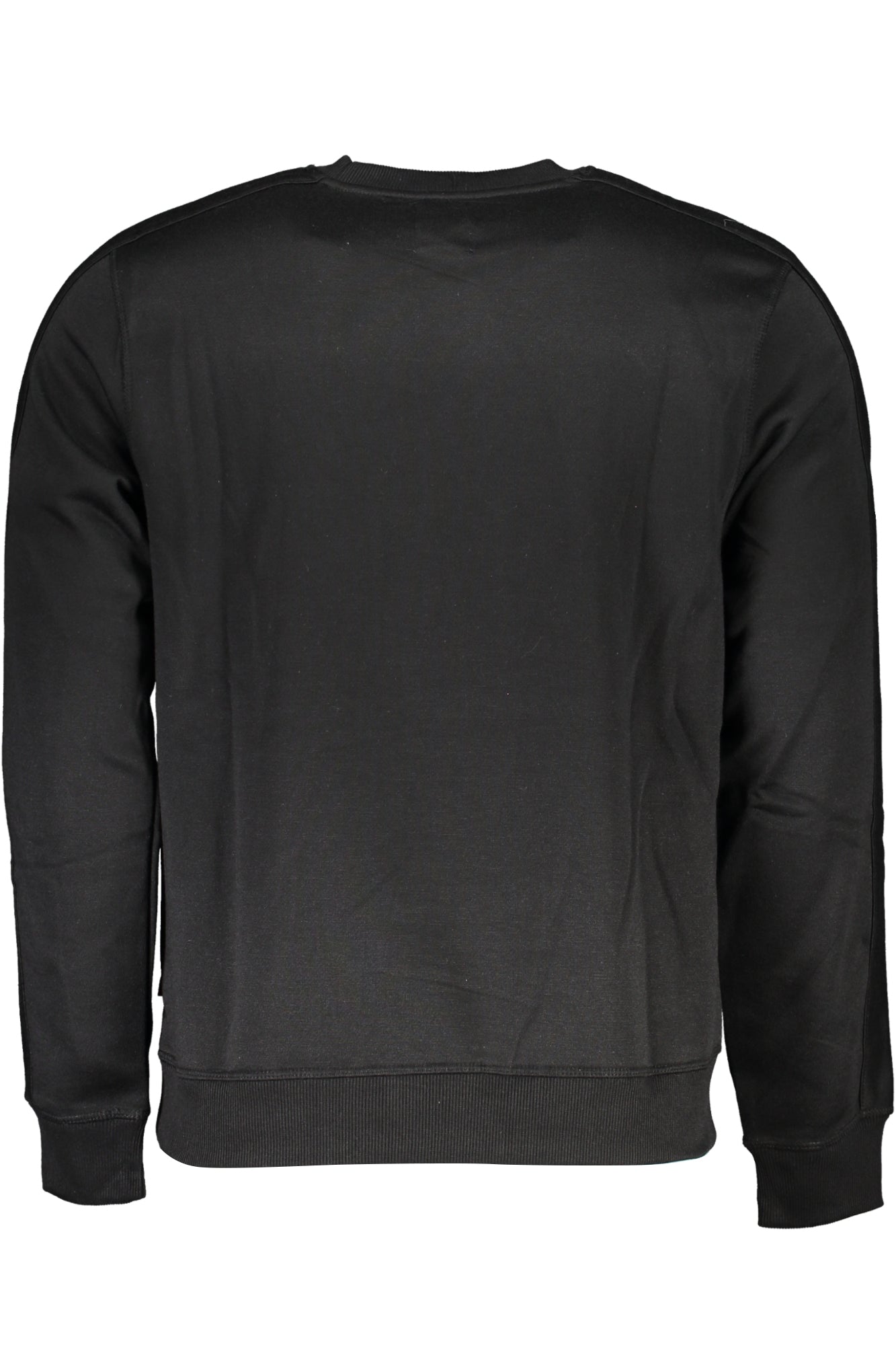 GIAN MARCO VENTURI BLACK MEN'S ZIPLESS SWEATSHIRT