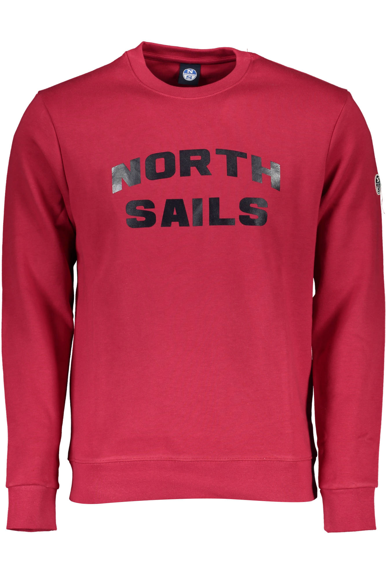 NORTH SAILS RED MEN'S ZIP-UP SWEATSHIRT