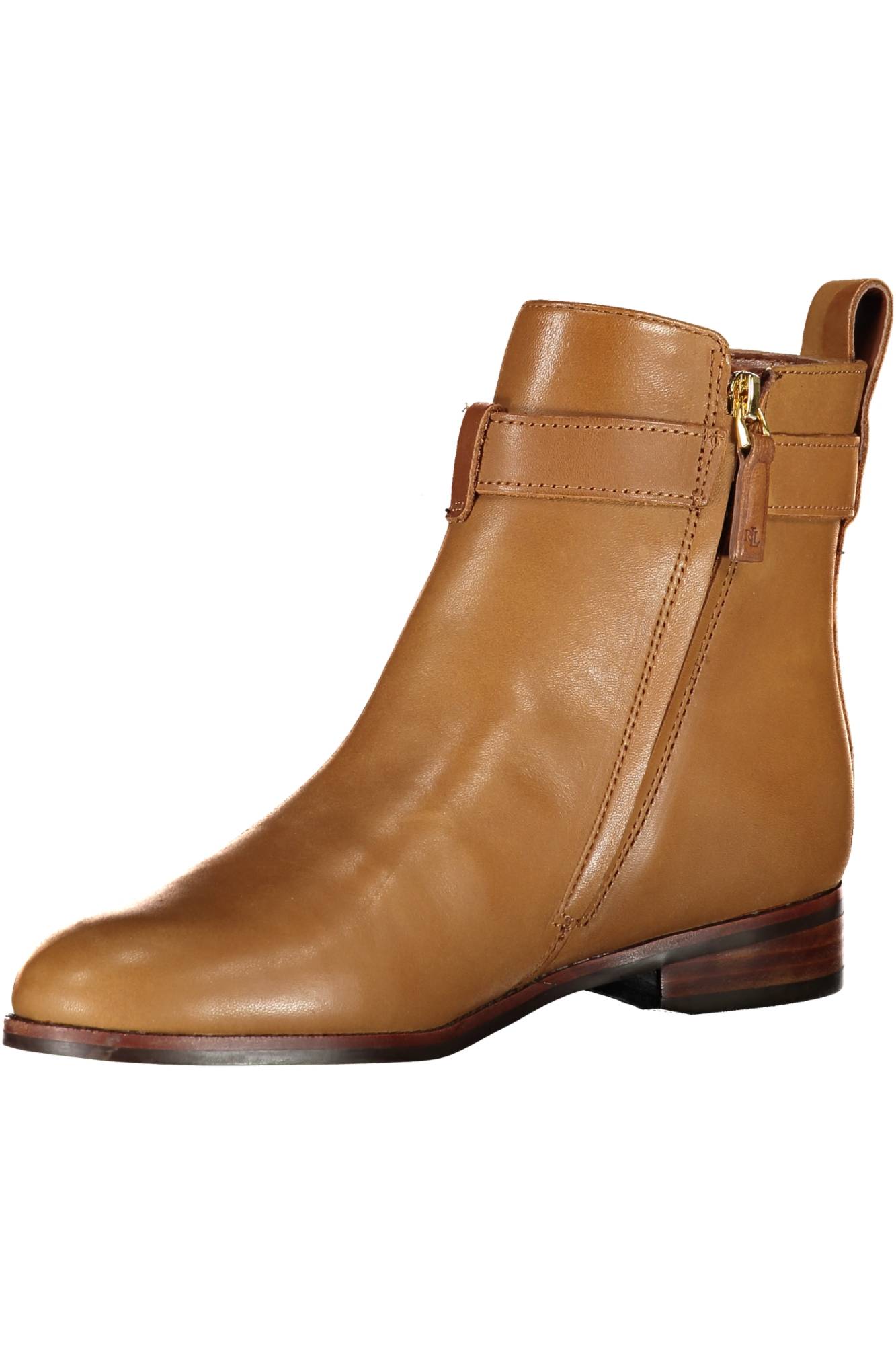 RALPH LAUREN BROWN WOMEN'S BOOT SHOES