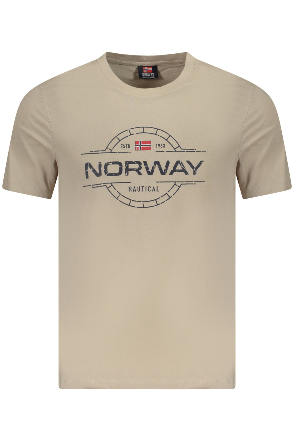 NORWAY 1963 MEN'S SHORT SLEEVE T-SHIRT BEIGE