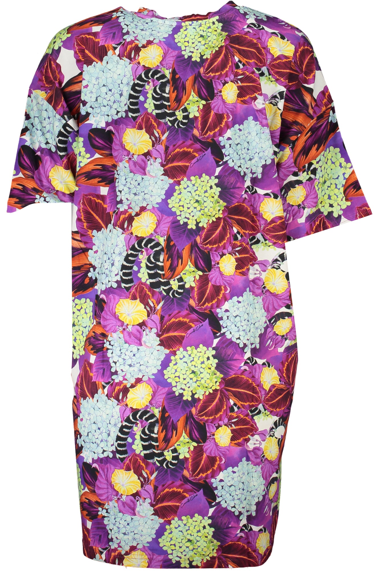CAVALLI CLASS WOMEN'S SHORT DRESS PURPLE