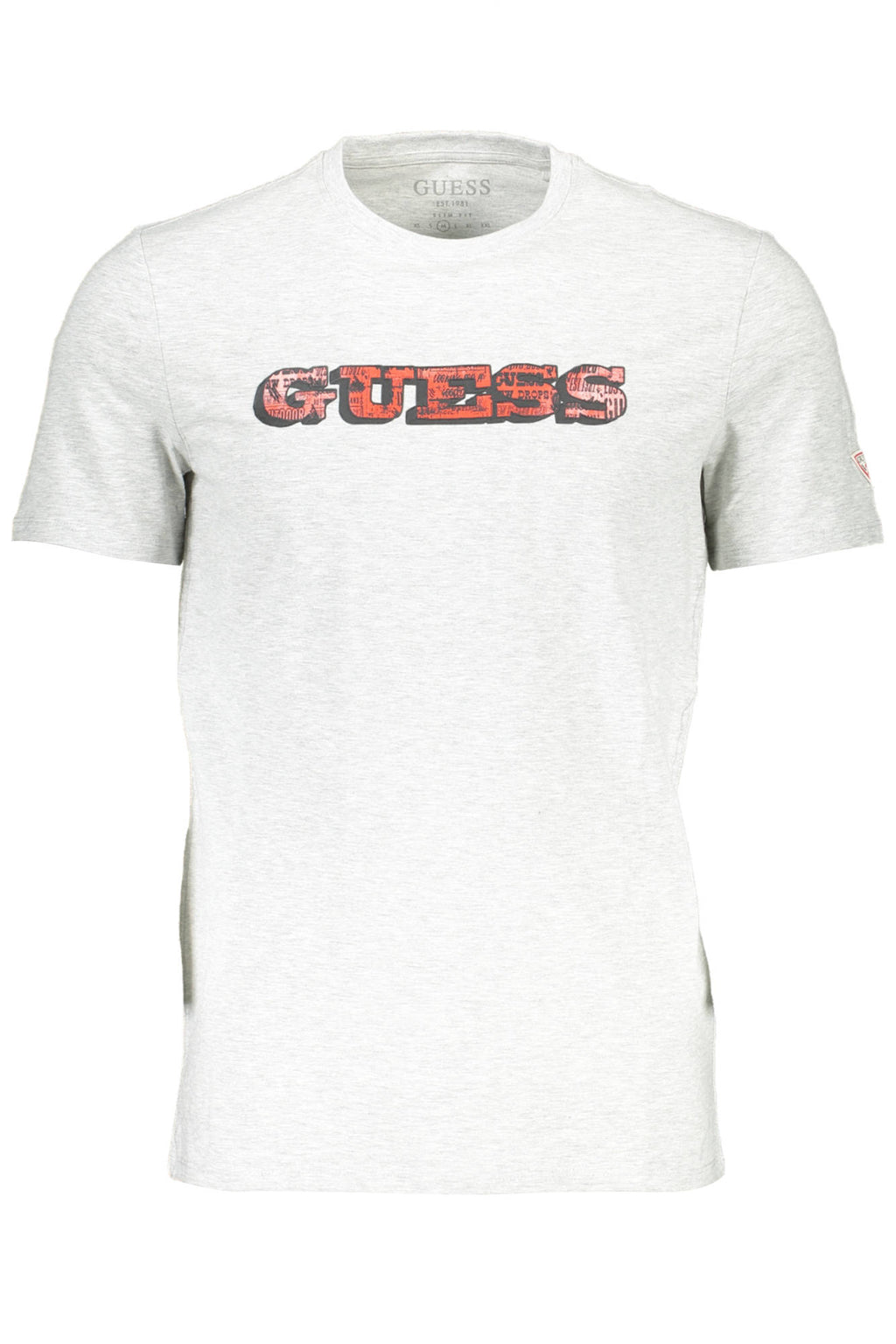 GUESS JEANS MEN'S SHORT SLEEVE T-SHIRT GRAY