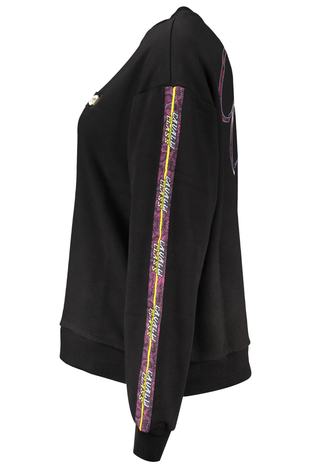 CAVALLI CLASS SWEATSHIRT WITHOUT ZIP WOMEN BLACK