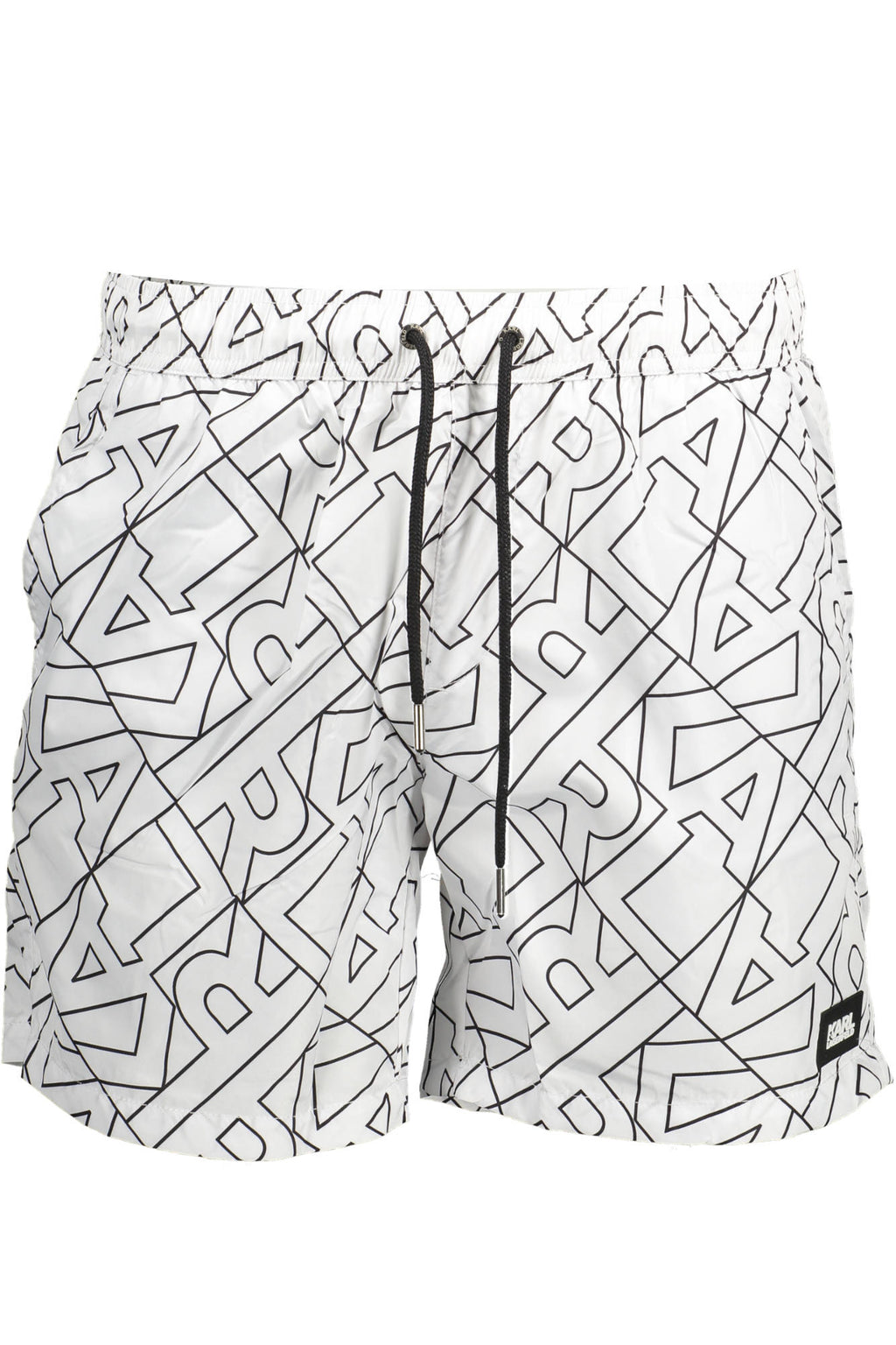 KARL LAGERFELD BEACHWEAR SWIMSUIT BOTTOM MEN WHITE