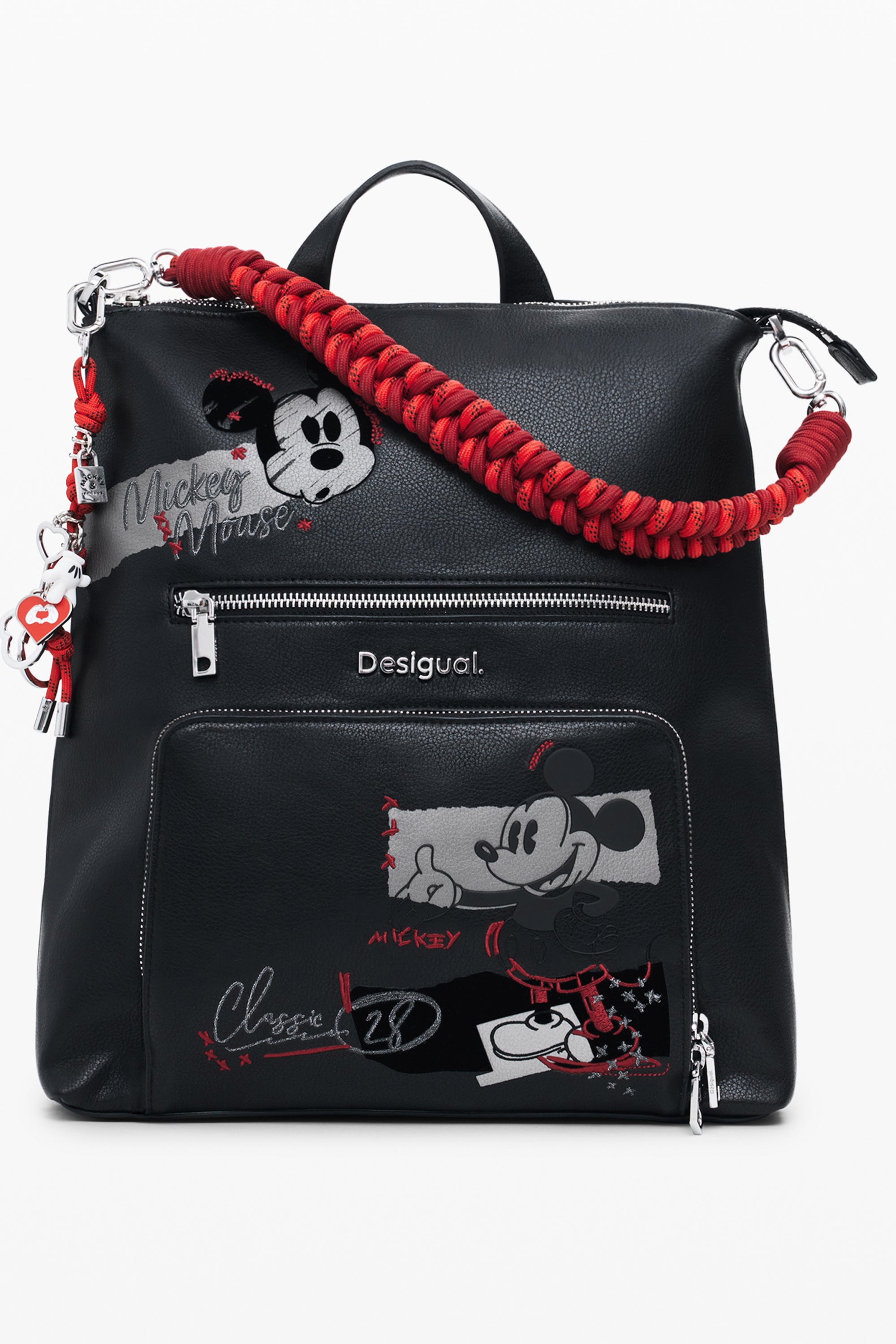 DESIGUAL WOMEN'S BLACK BACKPACK