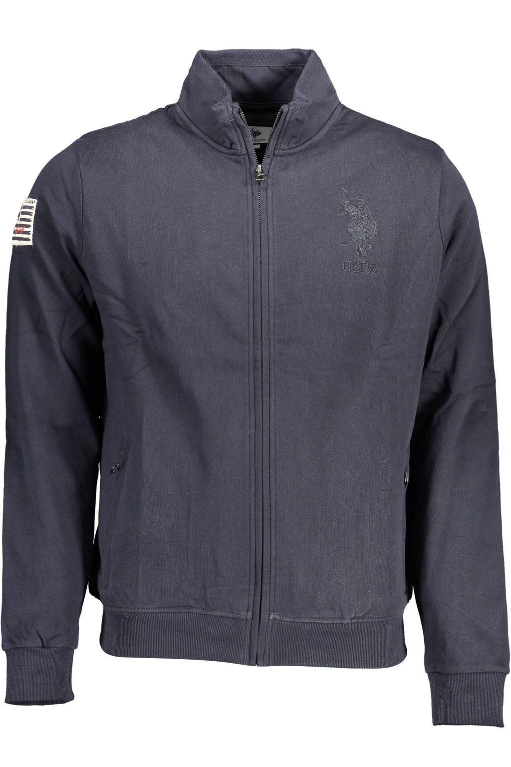 US POLO SWEATSHIRT WITH ZIP BLUE MAN