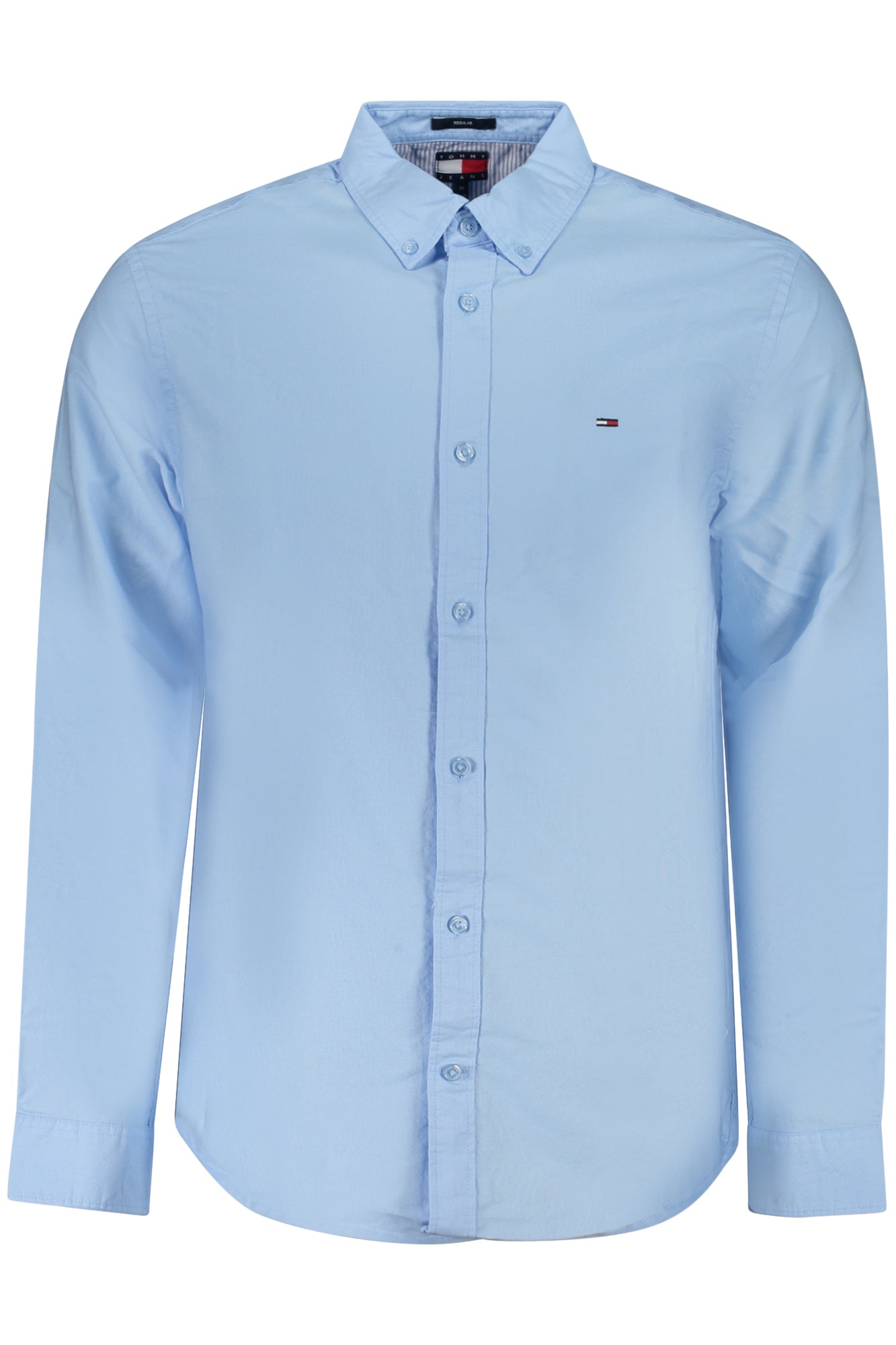 TOMMY HILFIGER MEN'S LONG-SLEEVED SHIRT, BLUE