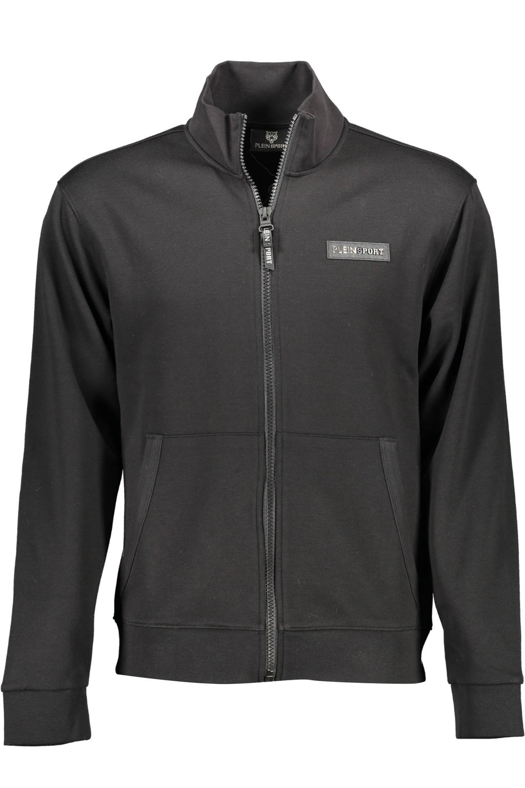 PLEIN SPORT MEN'S ZIP-UP SWEATSHIRT BLACK