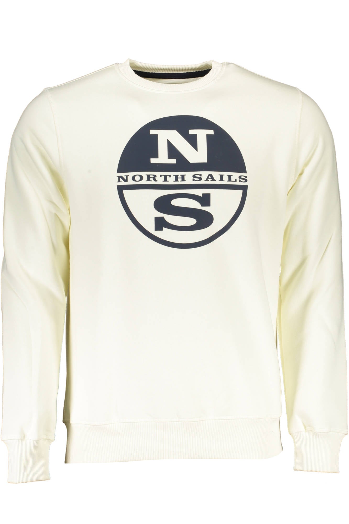 NORTH SAILS WHITE MEN'S SWEATSHIRT WITHOUT ZIP