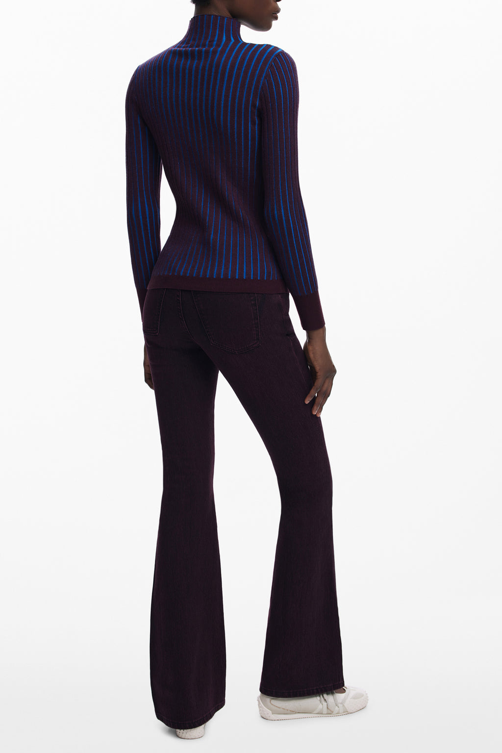 DESIGUAL WOMEN'S BROWN SWEATER