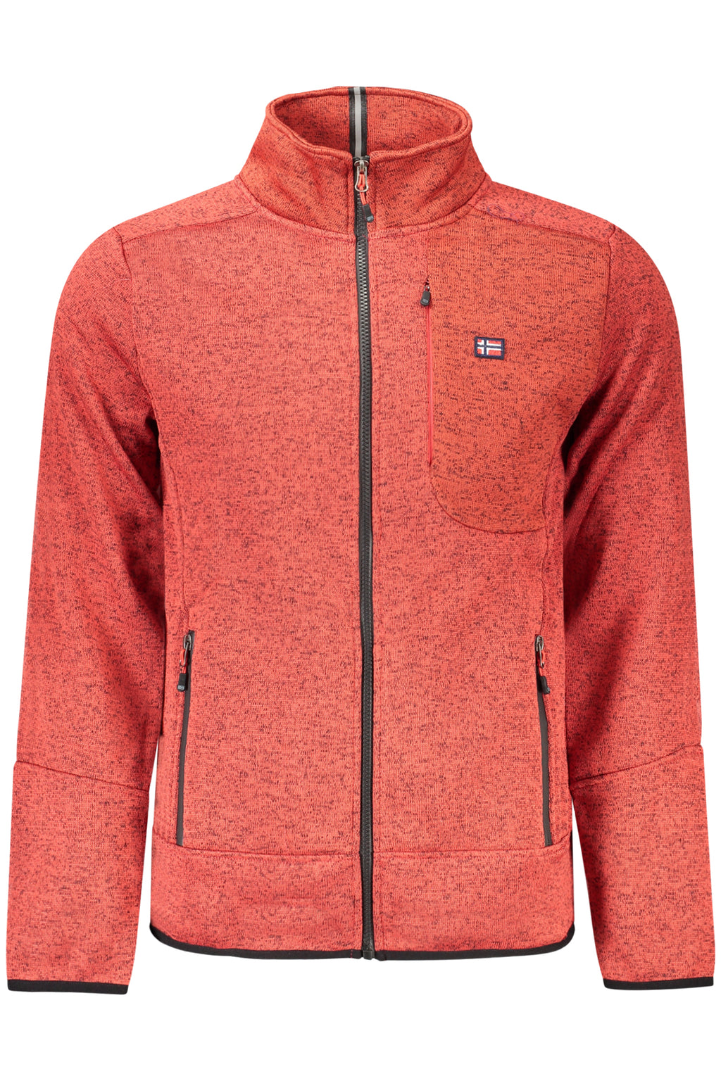 NORWAY 1963 MEN'S RED ZIP-UP SWEATSHIRT