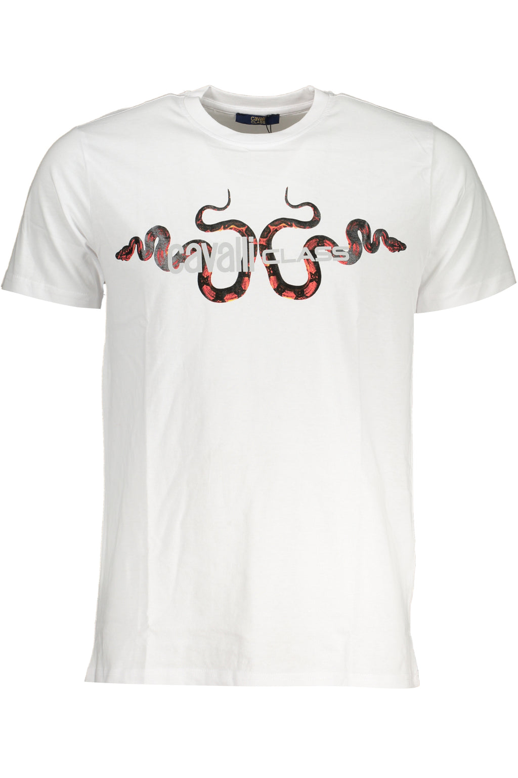CAVALLI CLASS MEN'S SHORT SLEEVED T-SHIRT WHITE