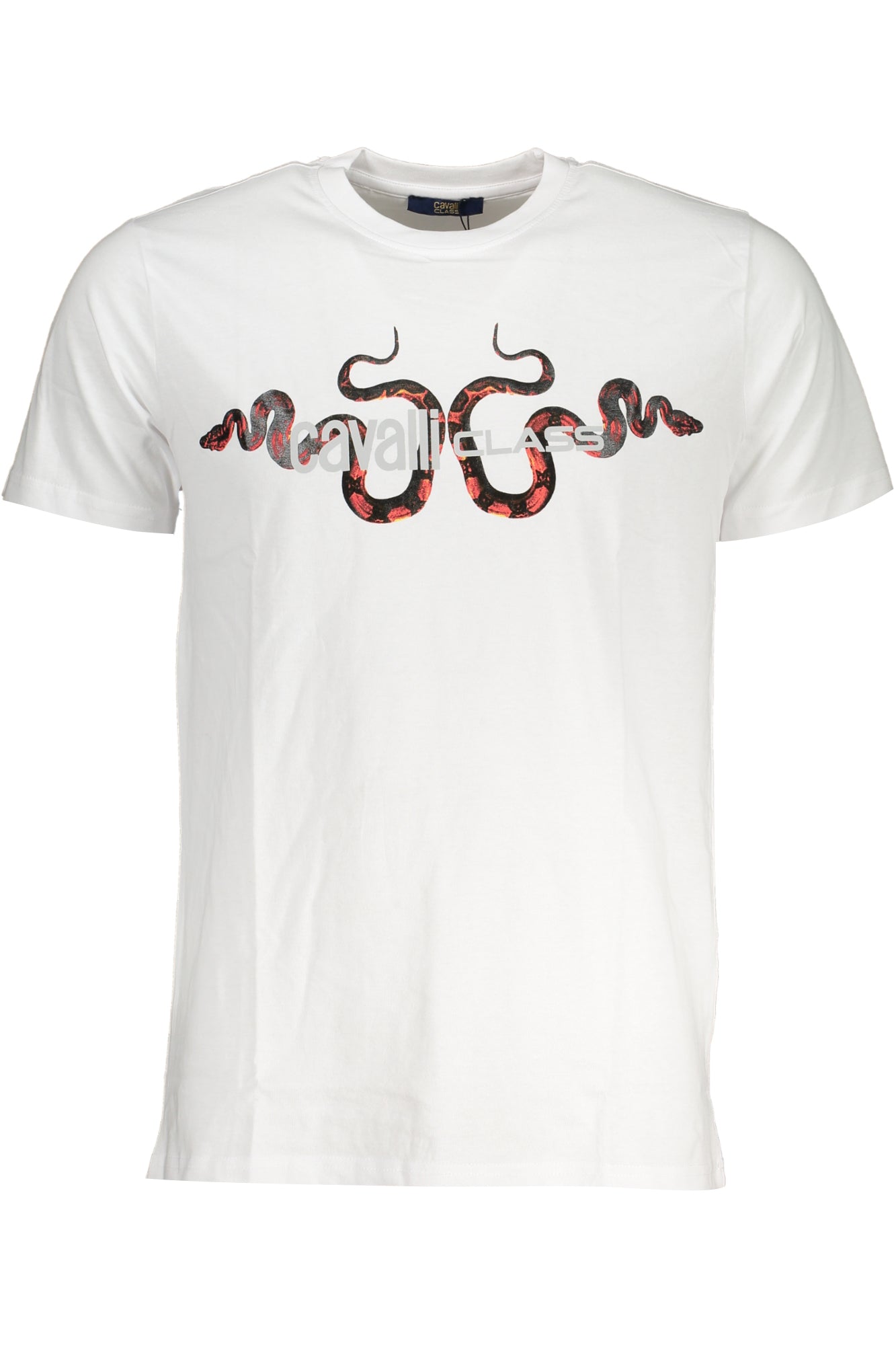 CAVALLI CLASS MEN'S SHORT SLEEVED T-SHIRT WHITE